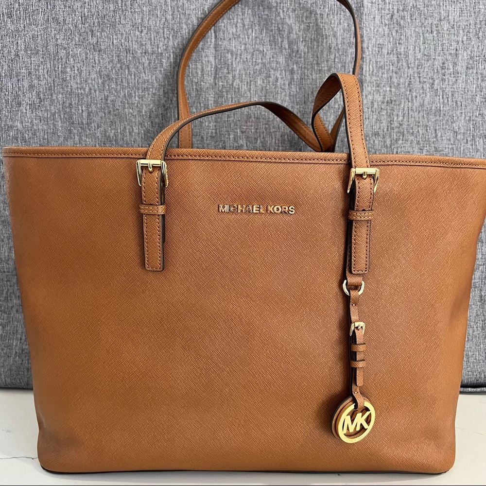 Michael Kors Brown Saffiano Leather Tote